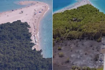 Pogledajte razliku! Ovako nakon požara izgleda jedna od najpopularnijih plaža u Hrvatskoj