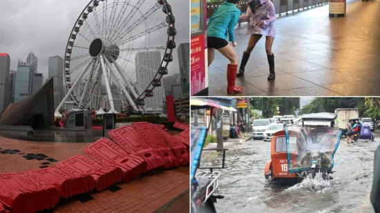 Pogodio ih tajfun Wipha, vjetar brži i od 167 kilometara na sat! Pogledajte prizore