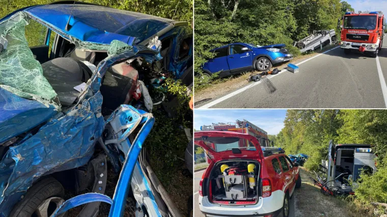 Sudar auta i kampera na Krku: Jedan vozač preminuo, drugi uhićen, a fotografije su stravične