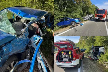 Sudar auta i kampera na Krku: Jedan vozač preminuo, drugi uhićen, a fotografije su stravične