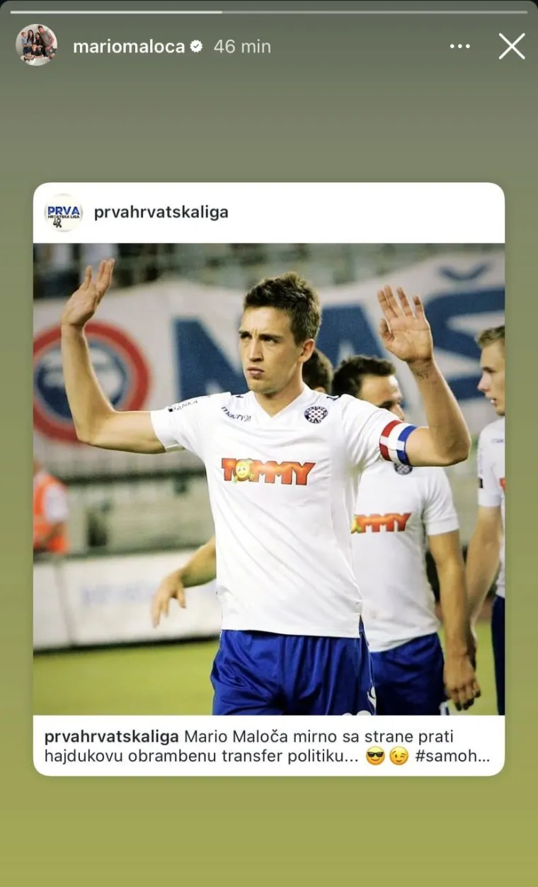 Dok Hajduk napuštaju braniči, Mario Maloča se oglasio: Pazite što je objavio