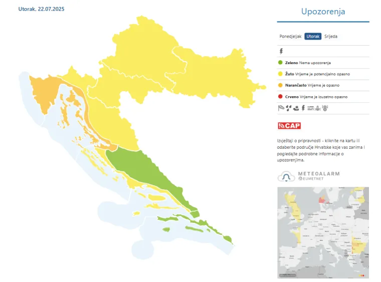 Pljuskovi i grmljavinsko nevrijeme: Evo kada se vraćaju vrućine i ljetne prilike