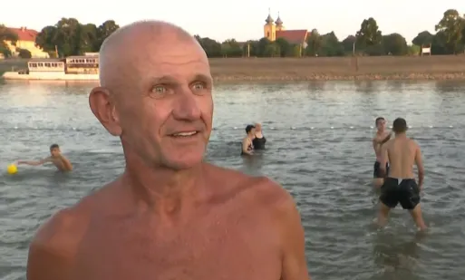 Osječani spas od vrućine traže na Kopiki, ali upozoravaju: 'Ne treba izazivati Dravu'