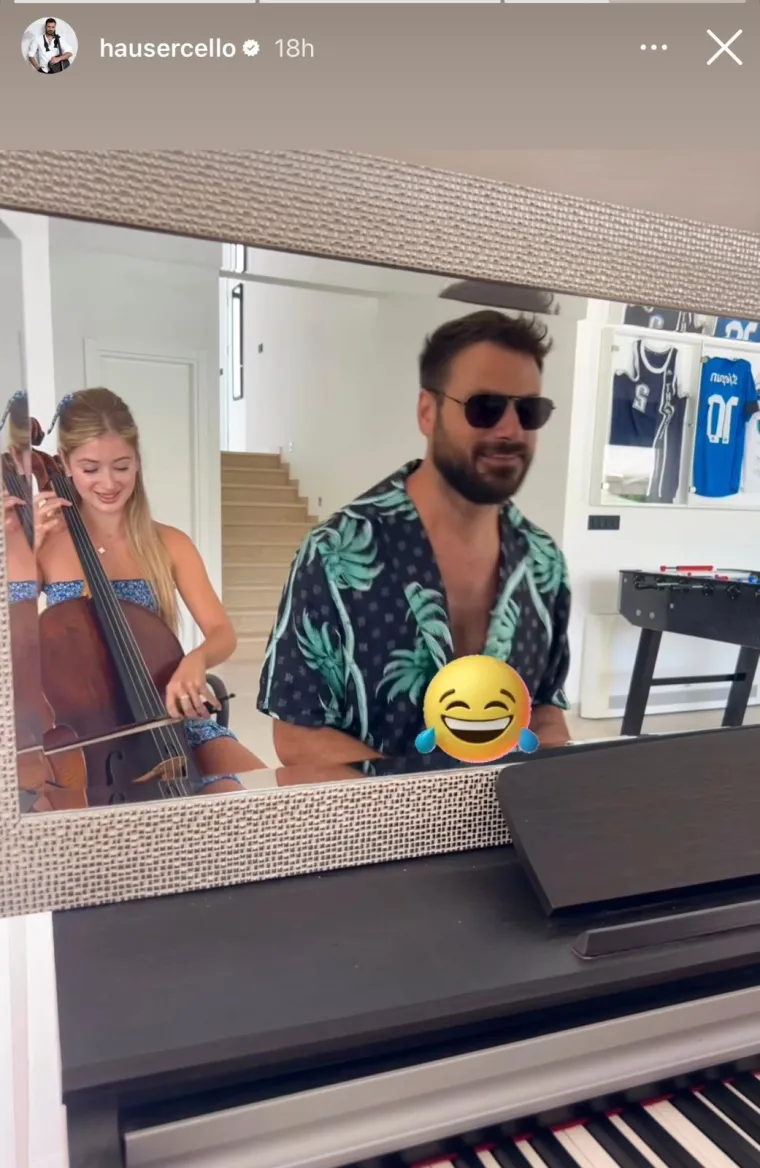 Hauser svira, pjeva i smije se s atraktivnom Talijankom: Je li mu djevojka ljubomorna?