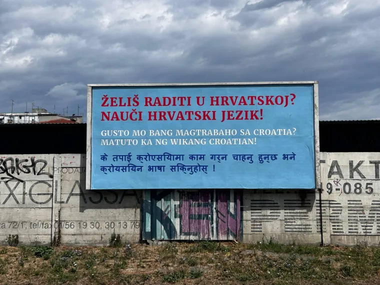 Plakati na stranom jeziku osvanuli u Zagrebu: Oglasili se iz Domovinskog pokreta