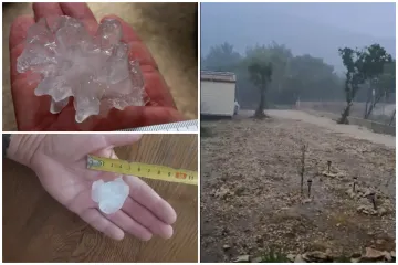 Tuča padala na Malom Lošinju, Karlovac poharalo strašno nevrijeme