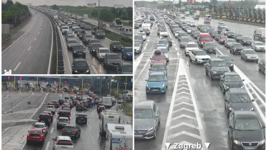 Pogledajte kolone na Lučkom i Demerju: Ceste mokre i skliske, a stvaraju se gužve