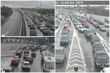Pogledajte kolone na Lučkom i Demerju: Ceste mokre i skliske, a stvaraju se gužve