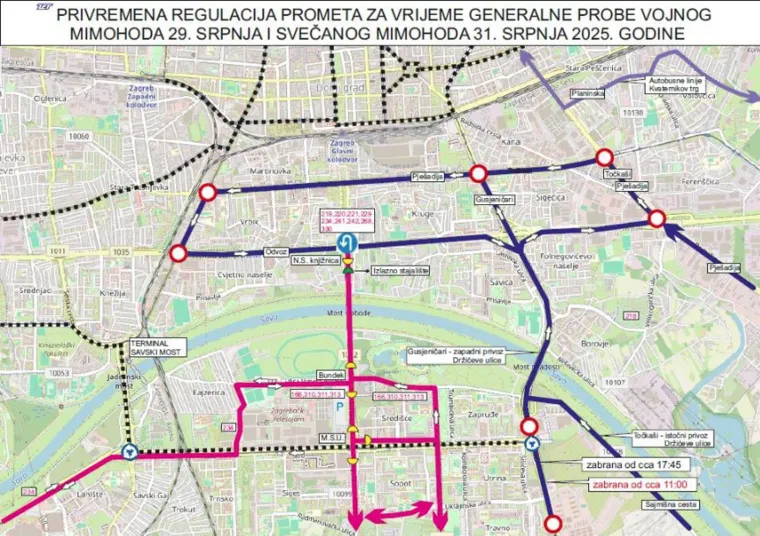 Vojni mimohod u četvrtak, generalna proba već sutra: Evo nove prometne regulacije