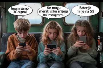 Vlak u snijegu u 2024.