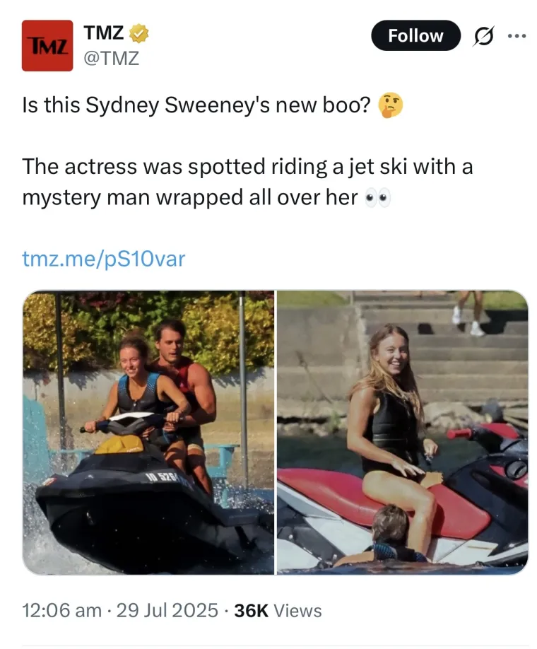 Prekinula zaruke, a sada blista: Sydney Sweeney snimljena u zagrljaju novog muškarca