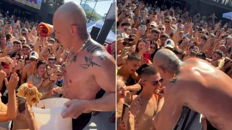 Ovo je sasvim... Normalno? Nastup Desingerice izazvao bijes: Pljunuo u palačinku i natjerao fana da ju pojede