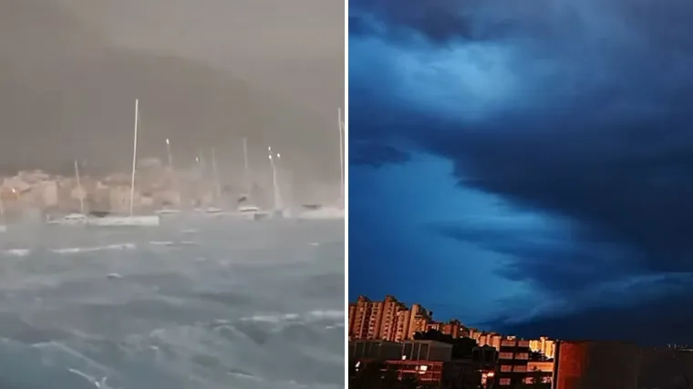 Nevrijeme pogodilo Dalmaciju! Pojavile se brutalne snimke, valovi su zastrašujući