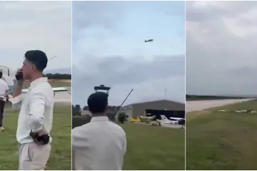 Prosidba u zraku pošla po zlu: Žena rekla 'DA', a onda se srušio avion. Pojavila se snimka