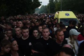 Ovo je bila atmosfera na ulicama Sinja prije koncerta Marka Perkovića Thompsona