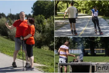 Jarunske plaže pune, a miris roštilja je u zraku: Evo kako Zagrepčani uživaju u slobodnom danu