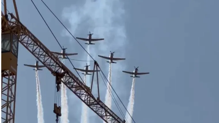 Kakav prelet iznad Petrinje! Pogledajte kakav show su priredila Krila Oluje