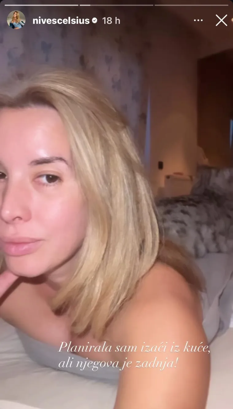 Nives otkrila s kim noćima spava u krevetu i objavila fotku: 'Njegova je zadnja'