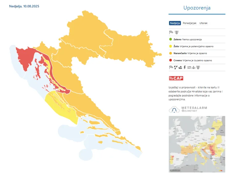 Hrvatska na udaru toplinskog vala: Meteorologinja upozorila na osobito neugodnu pojavu