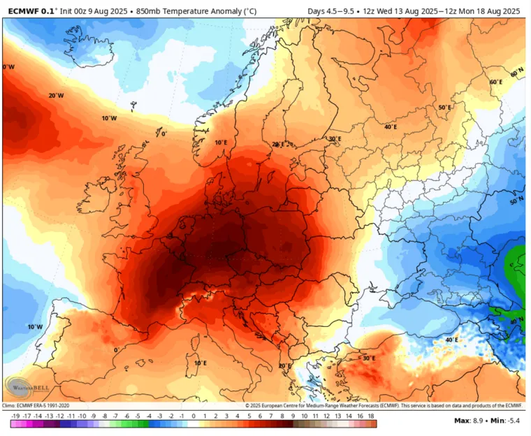 Severe Weather upozorava na paklenu toplinsku kupolu: 'Scenarij za ekstremnu, povijesnu vrućinu'