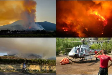 Dim se diže iz Vezuva, ali ne zbog erupcije: Vatrena stihija guta krater vuklana