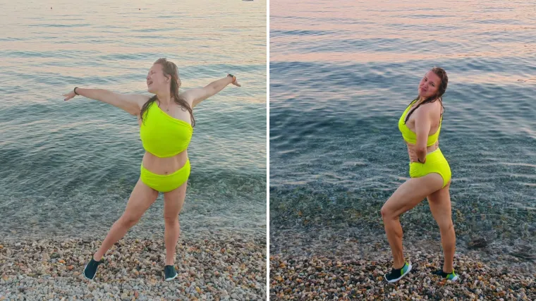 Alina iz 'Života na vagi' zablistala na plaži, u bikiniju pokazala liniju i priznala: 'Sad me je te&scaron;ko izvući iz vode'