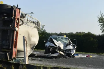 Potresni prizori lančanog sudara na A3: Sve je počelo kada je cisterna naletjela na BMW