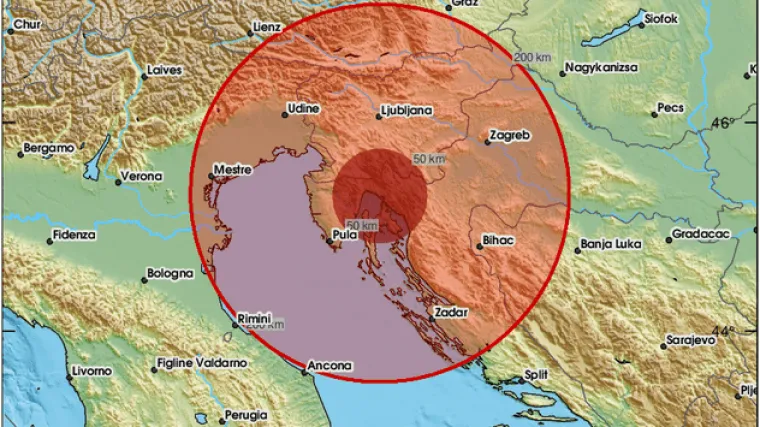 Potres uzdrmao Rijeku i okolicu: 'Jaki tutanj i podrhtavanje', 'Jezivo'