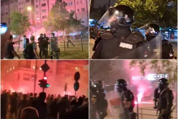 Na ulicama Srbije totalni rat! Pirotehnika leti na sve strane, vatromet usmjerili na građane