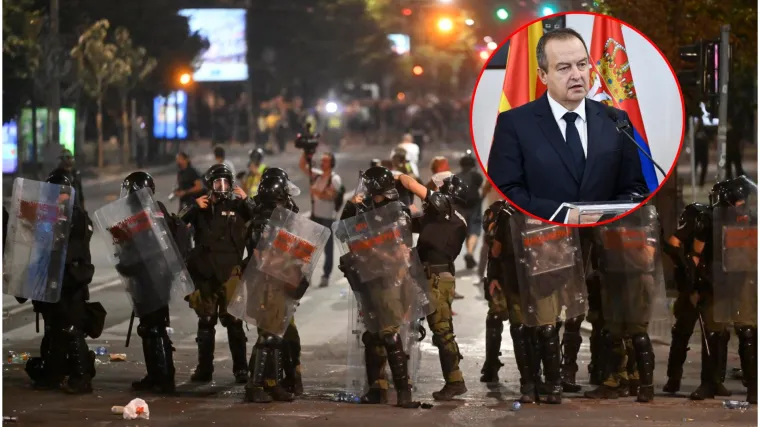 Dačić o Hrvatu uhićenom u prosvjedu: 'A &scaron;to bi se dogodilo da je neki Srbenda u Zagrebu napao policiju?'