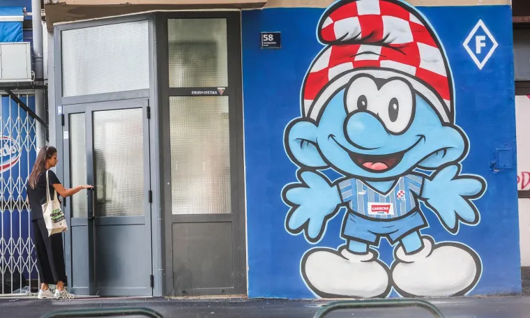 I omiljeni animirani likovi navijaju za Dinamo: Na Ferenščici osvanuo novi mural posvećen Plavima