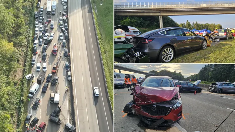 Horor-prizor s austrijske autoceste: Snimili masovni sudar 50 vozila. Olupine su posvuda, puno ozlijeđenih