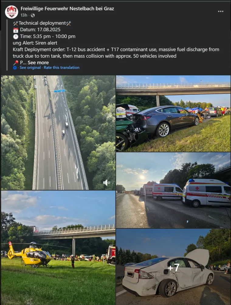 Horor-prizor s austrijske autoceste: Snimili masovni sudar 50 vozila. Olupine su posvuda, puno ozlijeđenih