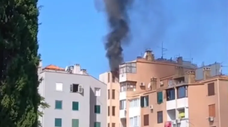 Gorio stan u Rovinju, jedna osoba ozlijeđena? Vatrogasci lokalizirali požar