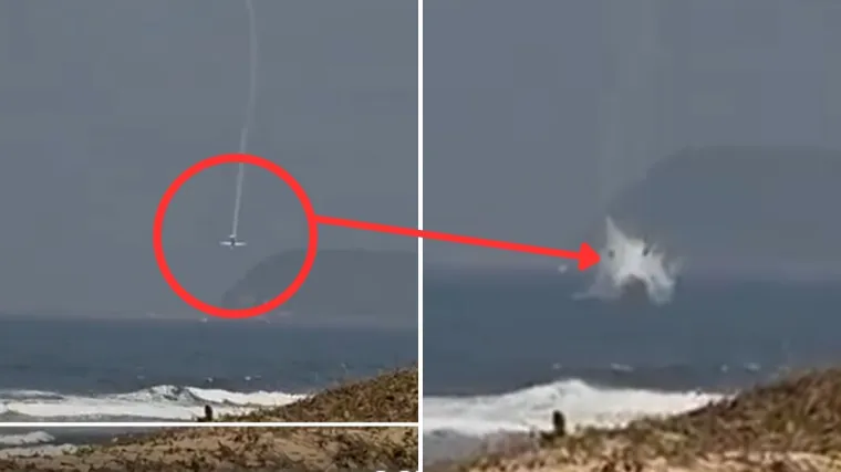 Kamera snimila trenutke užasa: Pilot se strmoglavio u ocean pred očima gledatelja