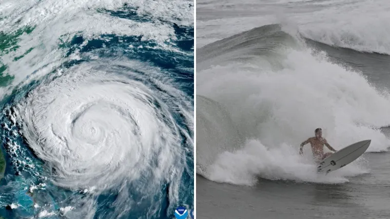 Neobično velik uragan Erin diže valove od 9 metara, surferi se raspametili: 'Ovo je potpuno ludo'