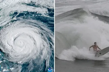 Neobično velik uragan Erin diže valove od 9 metara, surferi se raspametili: 'Ovo je potpuno ludo'