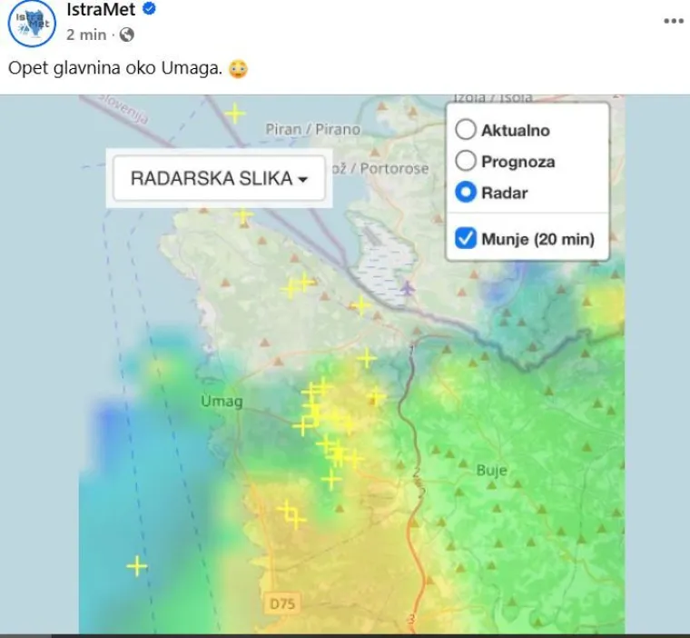 Istra u strahu! Srušena stabla, potop na prometnicama: 'Ovog puta može biti i pijavica'