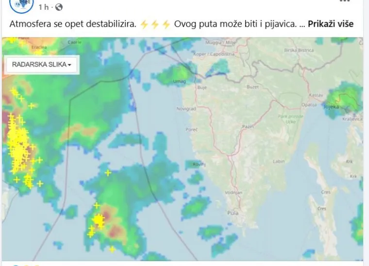Istra u strahu! Srušena stabla, potop na prometnicama: 'Ovog puta može biti i pijavica'