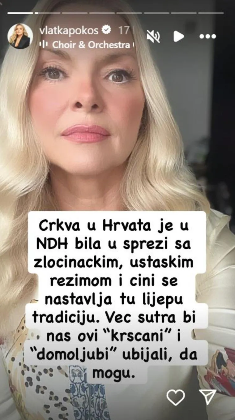 Vlatka Pokos privremeno blokirana na Instagramu: Za sve kriv Marko Perković Thompson?
