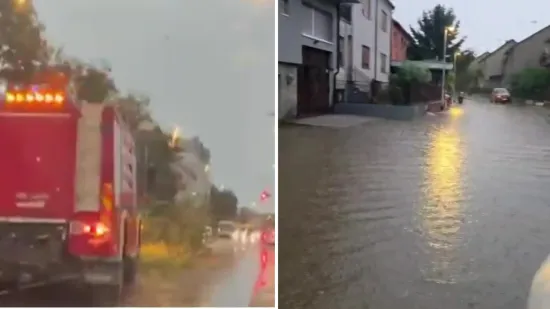 Odletio krov KBC-a Osijek, poplavila i ulica koja je tek sanirana. Očajni stanari: 'Već 43 godine plivamo'
