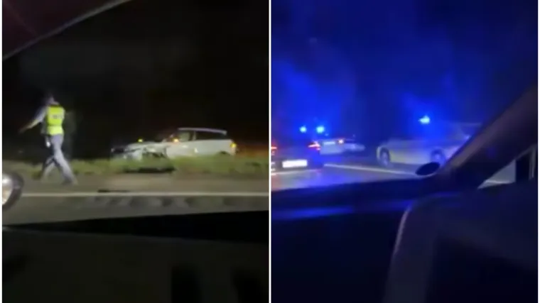 Procurila snimka noćnog kaosa na A1, pogledajte gdje je završila vozačica iz Srbije