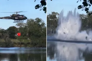 Snimljen zastrašujući trenutak pada helikoptera, čuli se krici: 'Razletio se na sve strane'