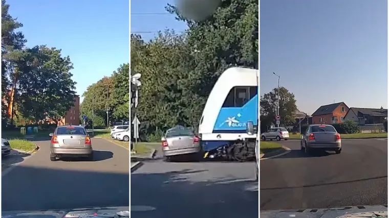 Stravičan kraj policijske potjere: Bjegunce ispred oka kamere pokupio vlak