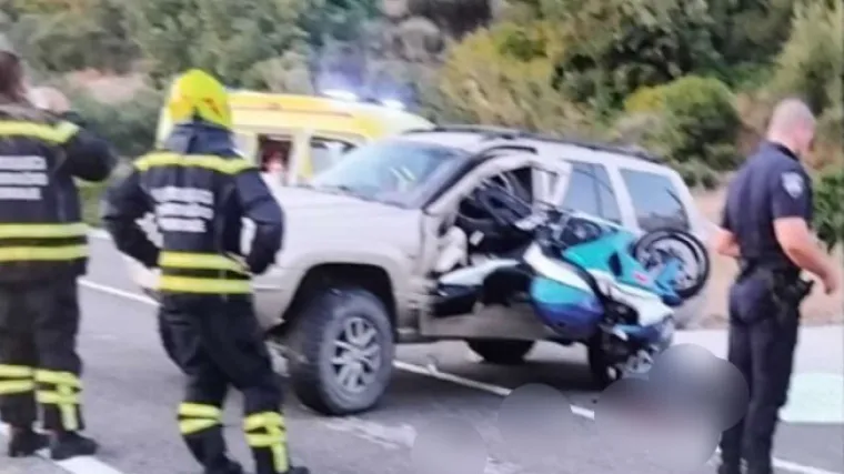 Krvava večer na jugu Hrvatske! Motociklist se sudario s kamperom - nije mu bilo spasa