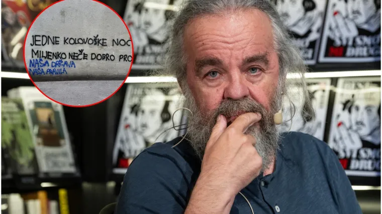 Prijeteće poruke osvanule na zgradi u kojoj živi Miljenko Jergović: 'Naša zemlja, naša pravila'