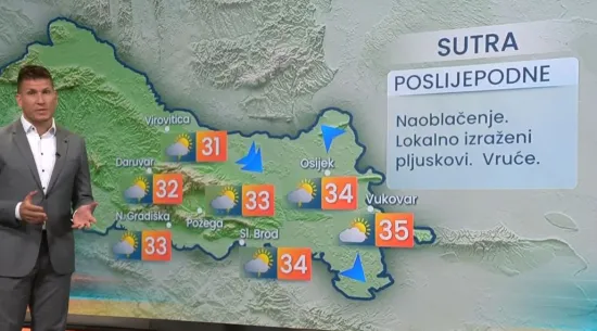 Meteorolog Ribarić najavio pogoršanje vremena: 'Može biti tuče, olujnog vjetra, pijavica...'