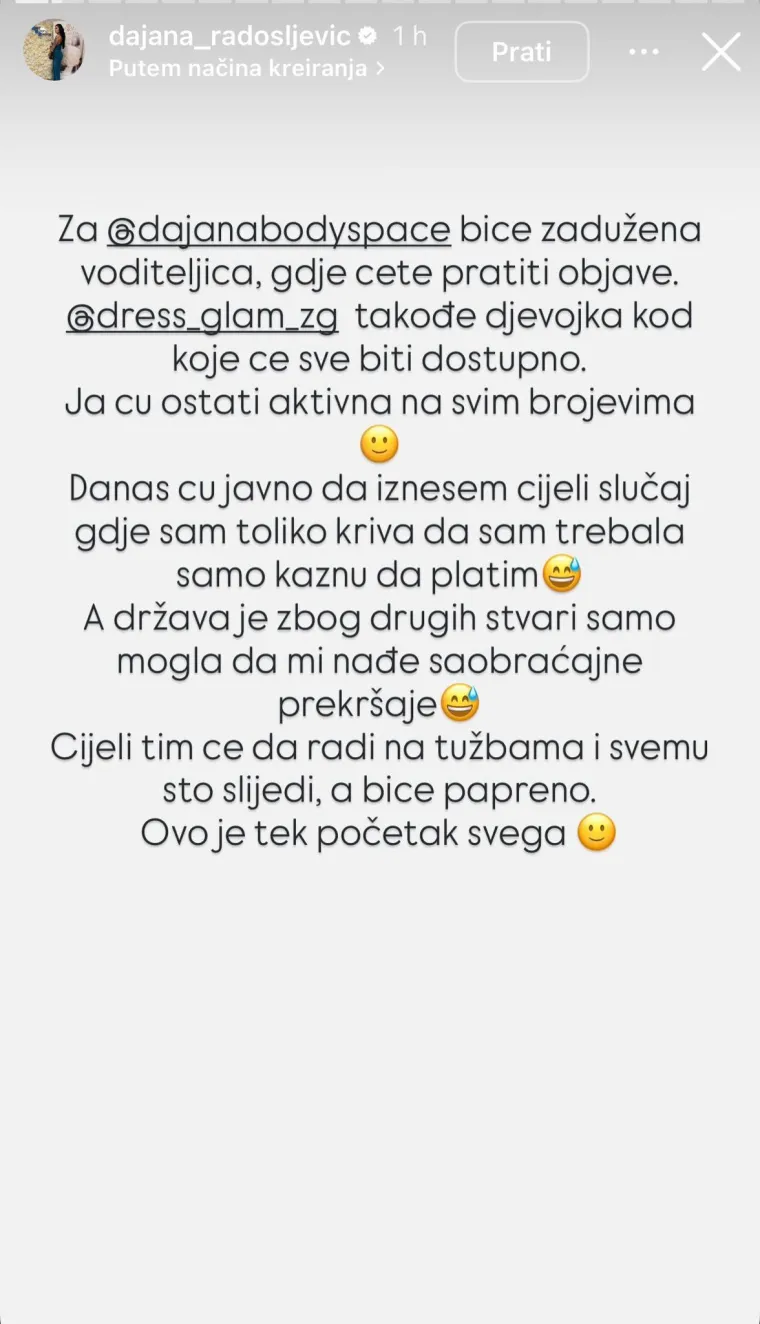 Dajana Radošljević za Net.hr o protjerivanju iz Hrvatske: 'Kaznili su me zbog nepropisnog parkiranja'