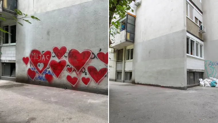 Ovako danas izgleda jeziva poruka na Jergovićevoj zgradi: Zanimljiv detalj osvanuo prije nestanka