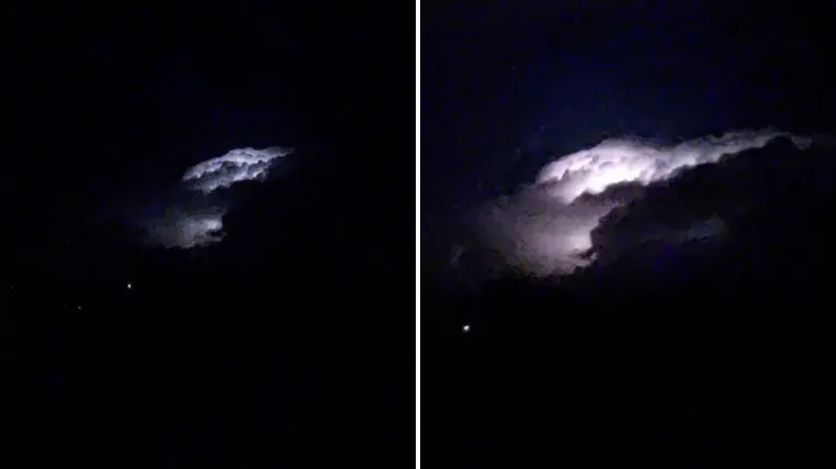 Zagrepčanka snimila oblak koji sijeva, ali ne grmi: 'Zjevnuli smo - kao televizor na 'mute''